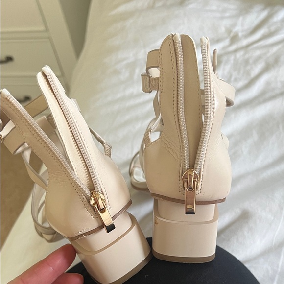 Franco Sarto Beige Strappy Heels - Picture 4 of 6